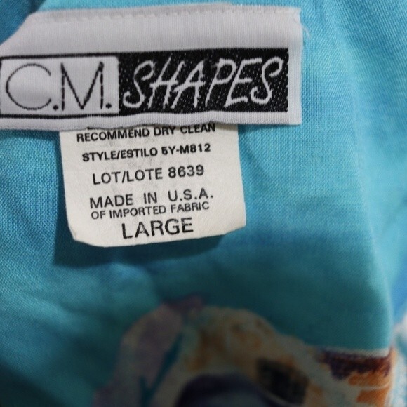 C.M. Shapes Vintage 90s Sailboat Art To Wear Maxi Dress USA Large - Picture 8 of 16